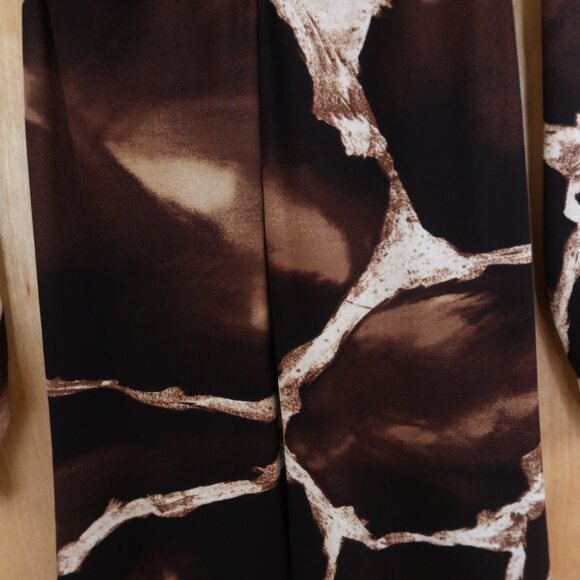 Roberto Cavalli for Neiman Marcus $1800 dress in brown/cream animal print ITALY - Picture 8 of 16